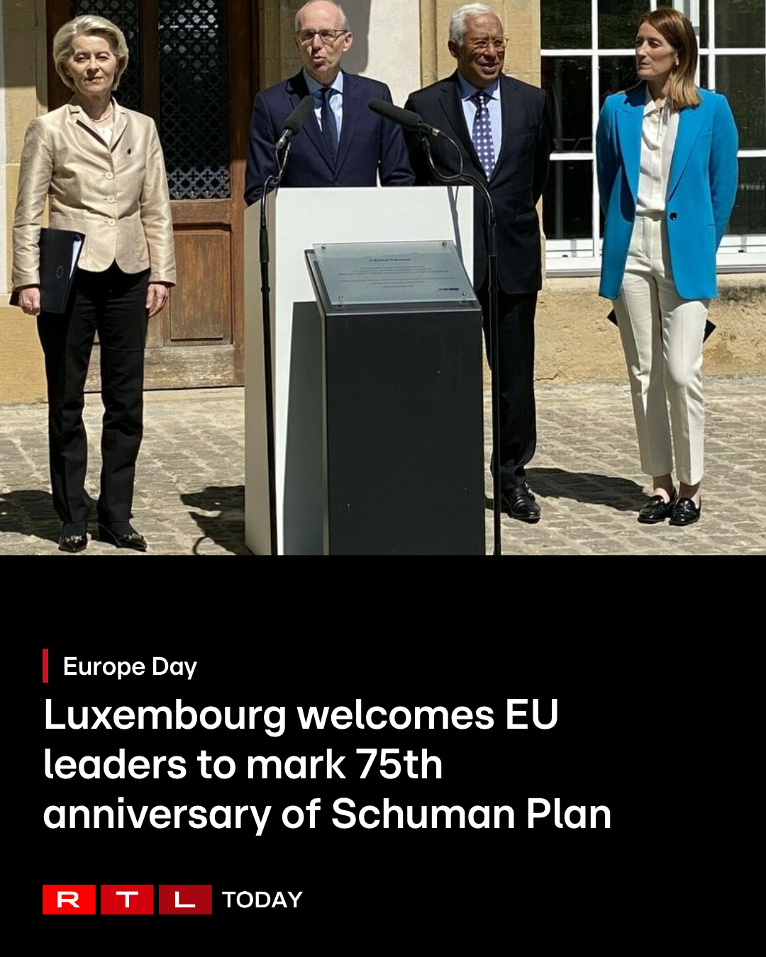Europe Day: Luxembourg welcomes EU leaders to mark 75th anniversary of Schuman Plan Europe Day: Luxembourg welcomes EU leaders to mark 75th anniversary of Schuman Plan
