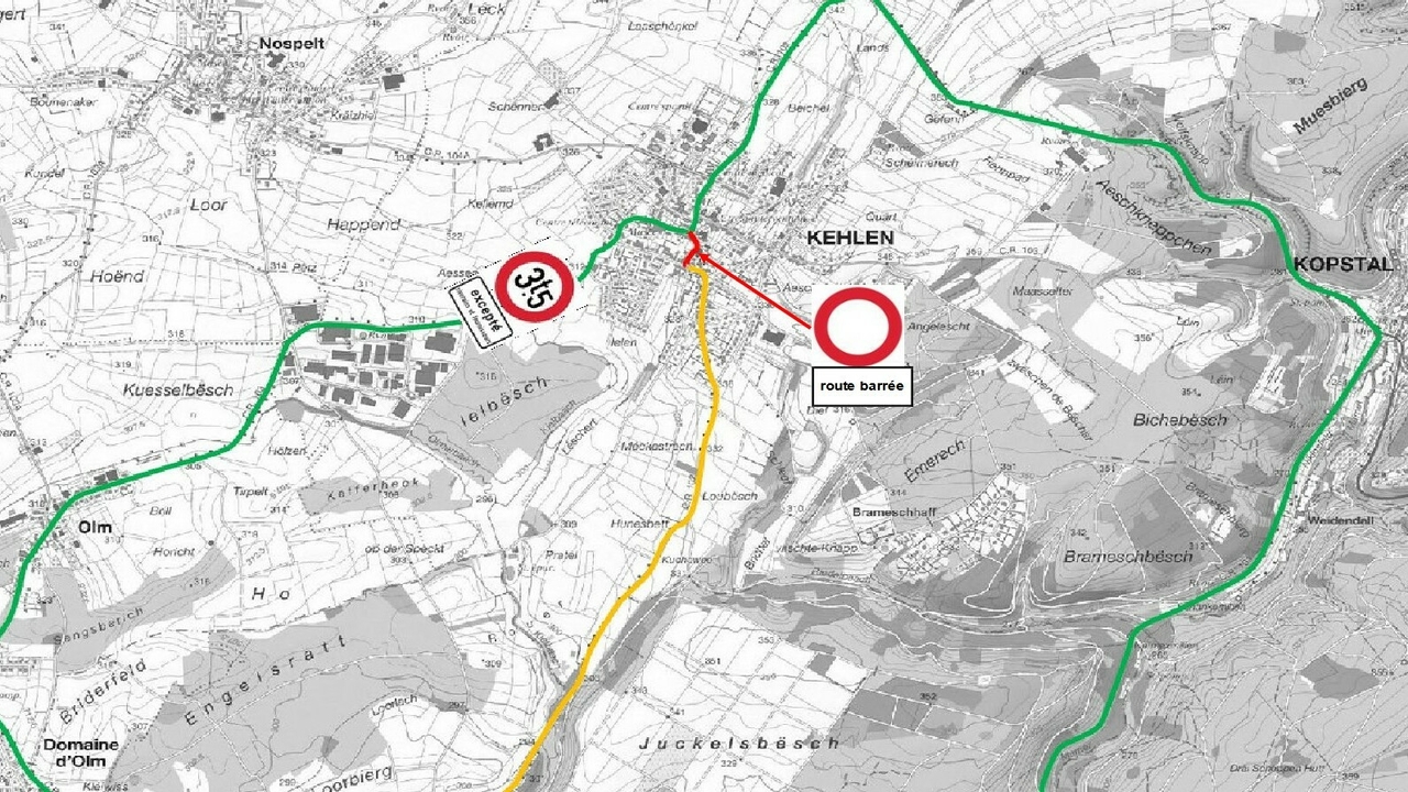 From 19 May: Rue de Mamer in Kehlen closed for six months due to roadworks From 19 May: Rue de Mamer in Kehlen closed for six months due to roadworks